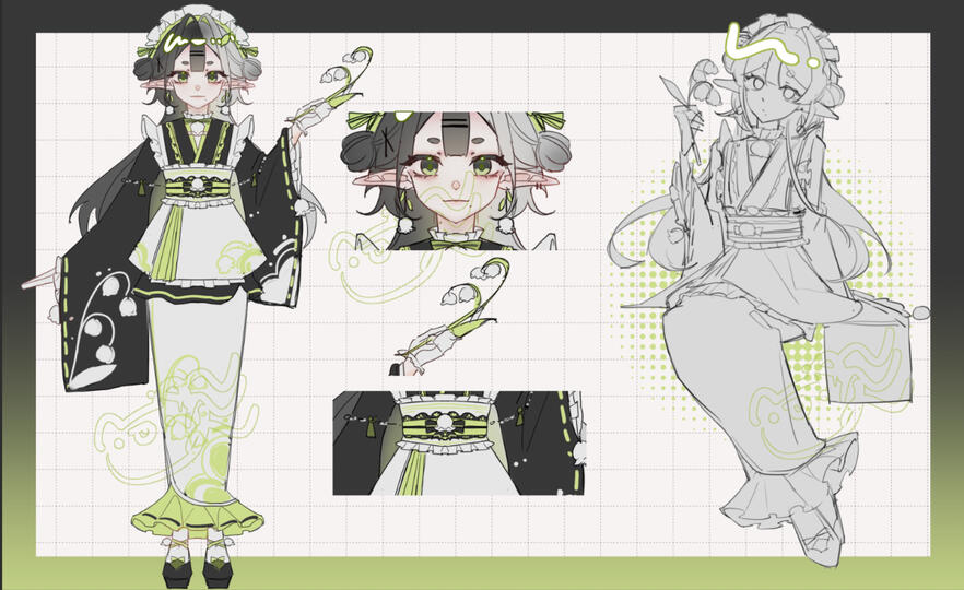 鈴蘭花 NT15000 立繪動作 按鍵表情*3